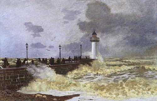 Claude Monet La Jettee Du Havre France oil painting art